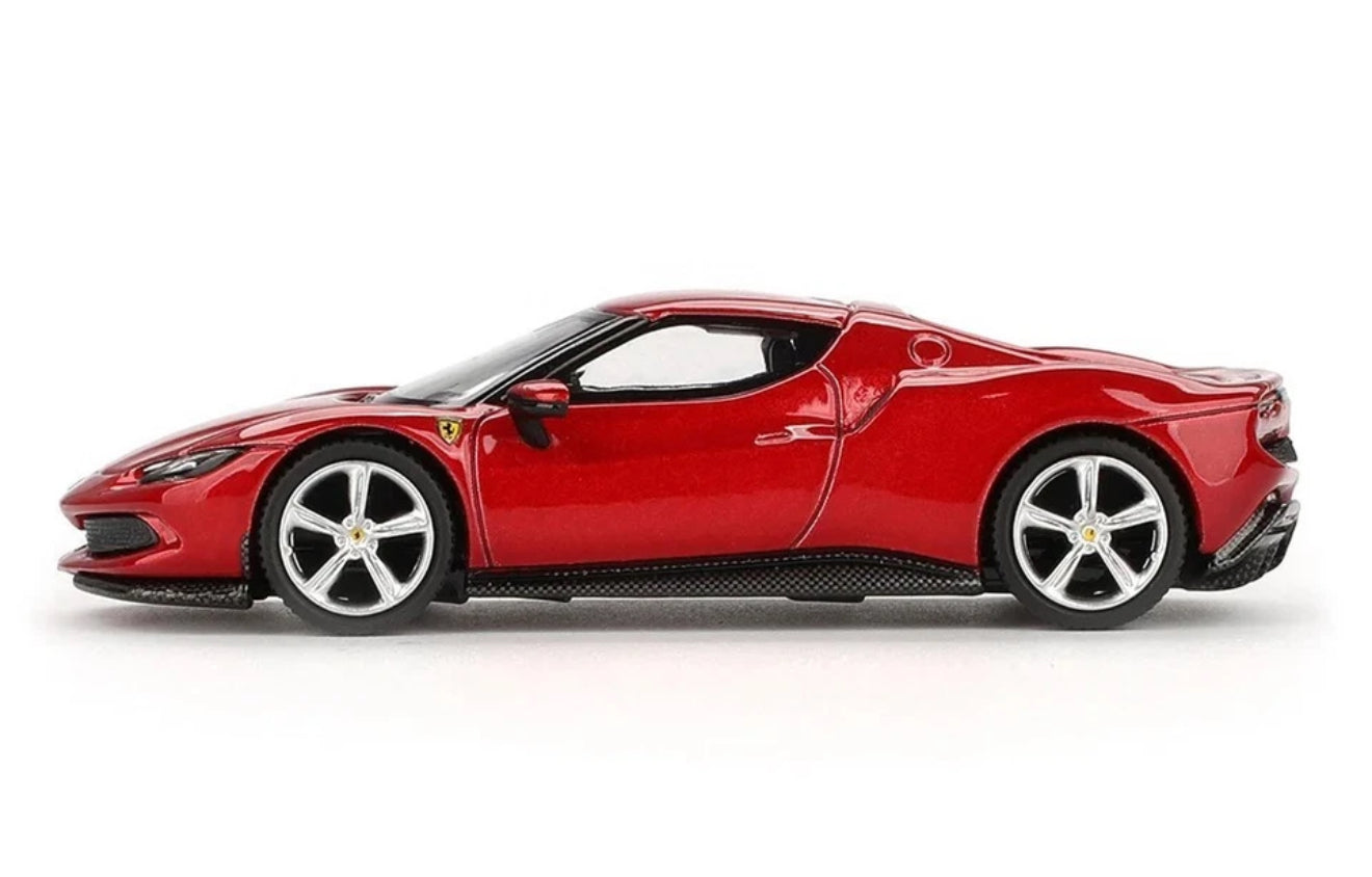 BBR Models 1:64 Ferrari 296 GTB Rosso Imola Diecast Model Car