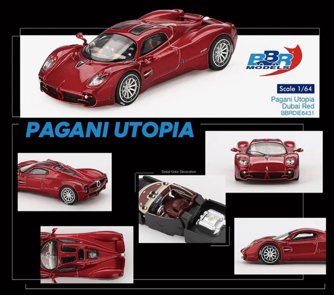 BBR Models Pagani Utopia Dubai Red 1/64