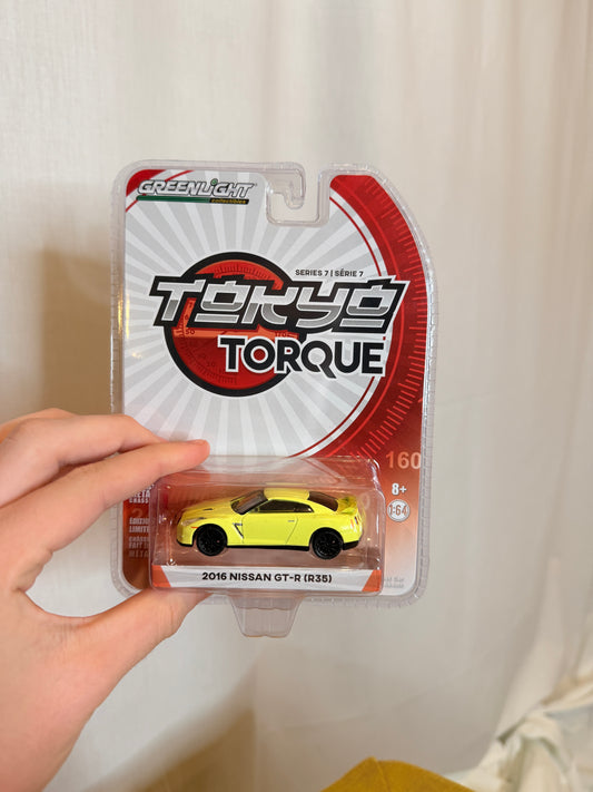 Greenlight Tokyo Torque 1/64 Nissan GT-R (R35) Series 7 Yellow