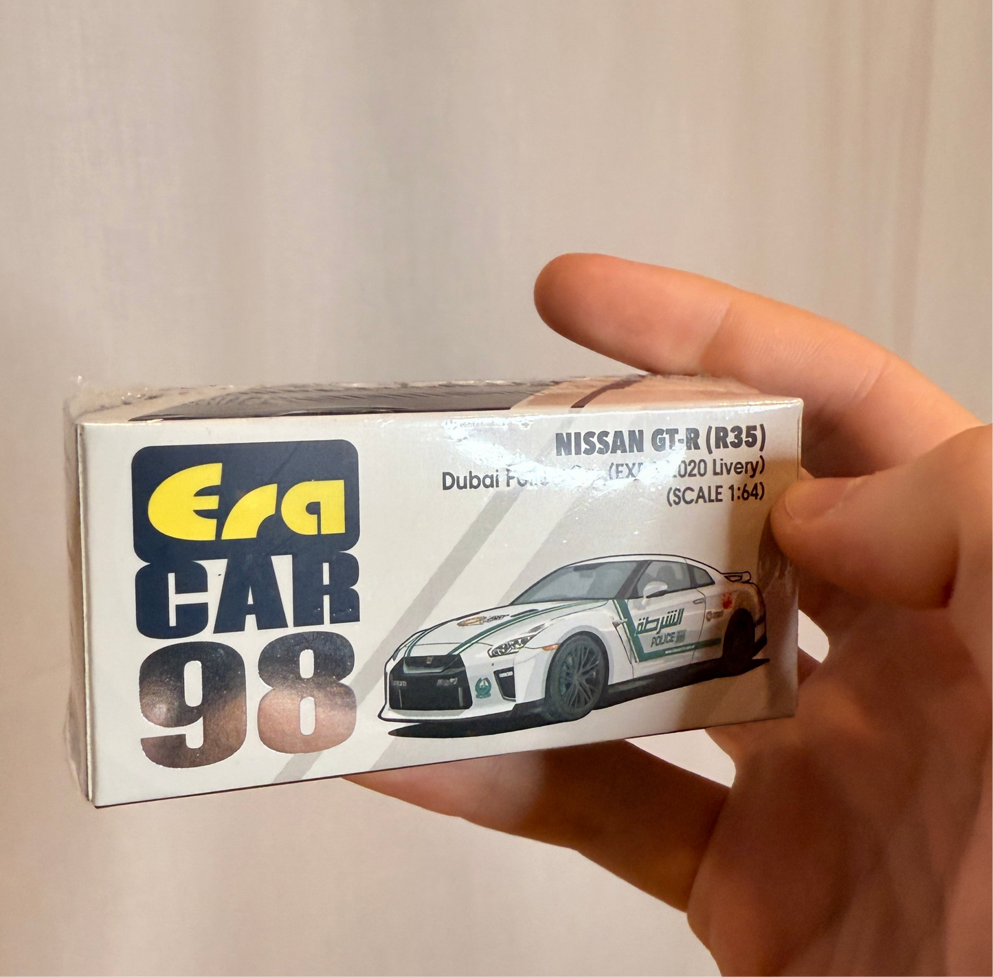 Era Car Nissan GT-R (R35) White Dubai Police EXPO 2020 1/64