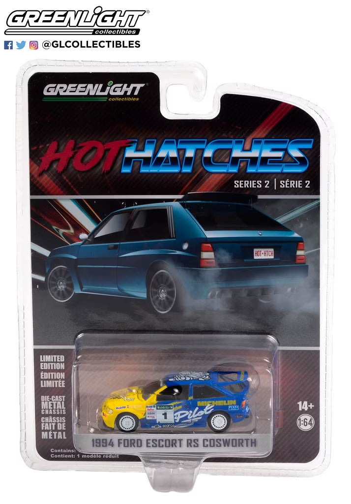 Greenlight 1/64 Hot Hatches Series 2 1994 Ford Escort RS Cosworth