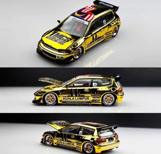 Pop Race Collectors Worldwide Pandem Civic EG6 & R32 GTR 2 Car Set TMCS 2026