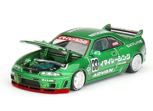 Mini GT x Kaido House 1:64 Nissan GT-R (R33) Imai Racing V1 Green KHMG150