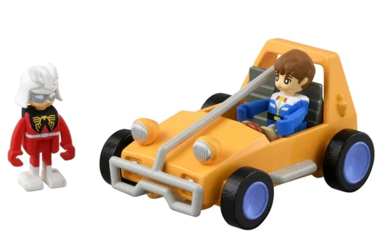 Takara Tomy Dream Tomica Ride On Mobile Suit Gundam Buggy with 2 figures