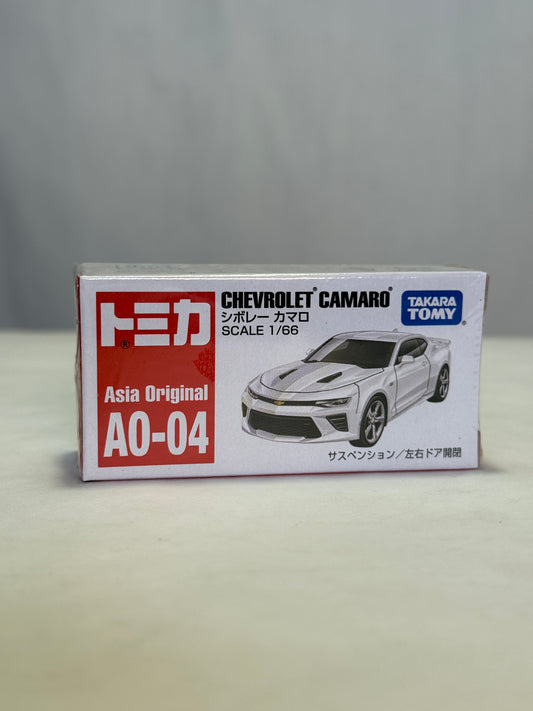 Tomica Takara Tomy Chevrolet Camaro Asia Original A0-04 WHITE Diecast Car 1:66