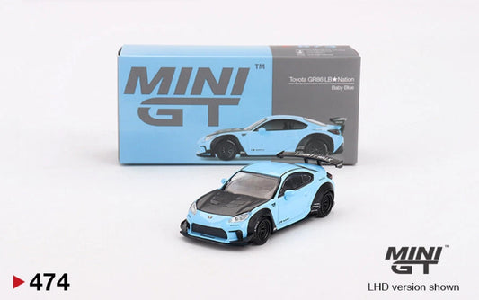 MiniGT 1:64 Toyota GR86 LB*Nation Baby Blue #474