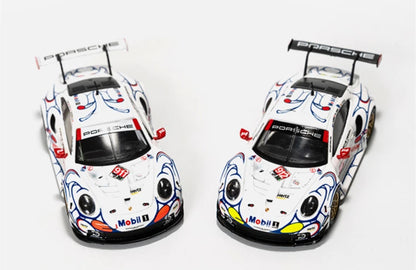 Sparky 1/64 Porsche 911 RSR GT Team #911 & #912 Set Petit Le Mans 2018 2 Cars