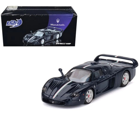 BBR Maserati MC12 Stradale Blue/White 1/64 Diecast Model