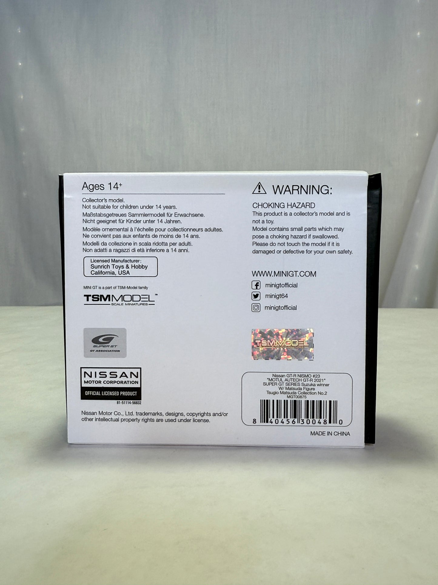 Mini GT 1:64 Nissan GT-R #23 “MOTUL AUTECH GT-R 2021” Suzuka Winner MGT00875-1H