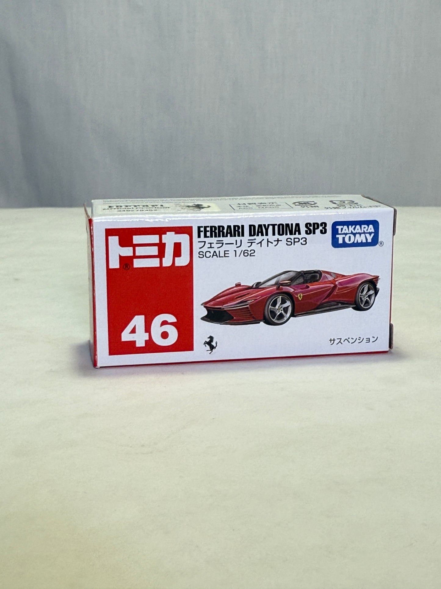 Tomica Takara Tomy No.46 FERRARI DAYTONA SP3 1/62 SCALE NEW