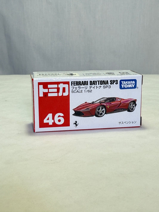 Tomica Takara Tomy No.46 FERRARI DAYTONA SP3 1/62 SCALE NEW