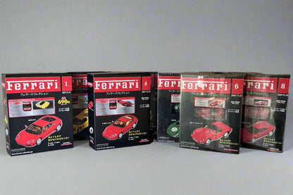 1/43 Hachette Collection Ferrari Model & Magazine Set of 8