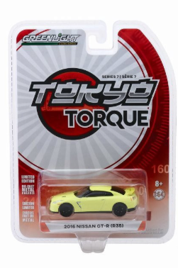 Greenlight Tokyo Torque 1/64 Nissan GT-R (R35) Series 7 Yellow