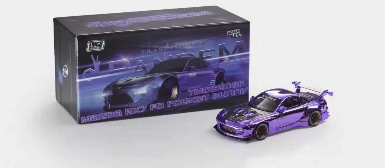 1:64 Mazda RX7 FD Rocket Bunny Pandem Diecast 2026 TMCS
