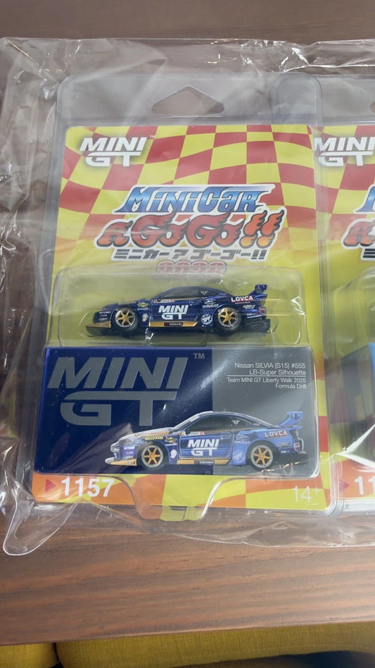 1:64 MINIGT MiniCar GoGo 2026 Nissan Silvia S15 & Mazda Rx7 RE Amemiya
