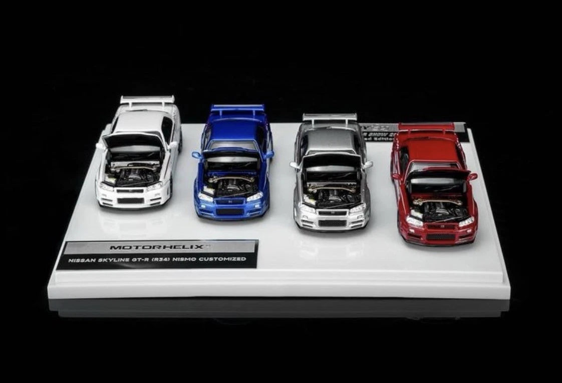 Motorhelix TMCS 2026 Nissan Skyline GT-R (R34) Nismo Set of 4 Dinner Exclusive
