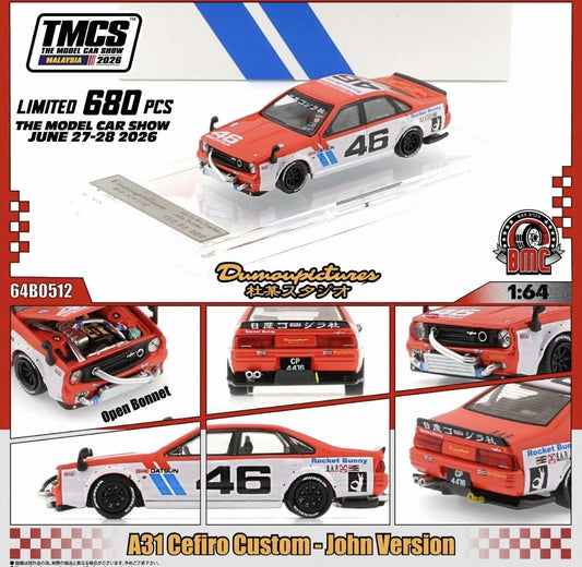 1:64 BM Creations Nissan Cefiro A31 Custom John Version 2026 Malaysia TMCS 2026