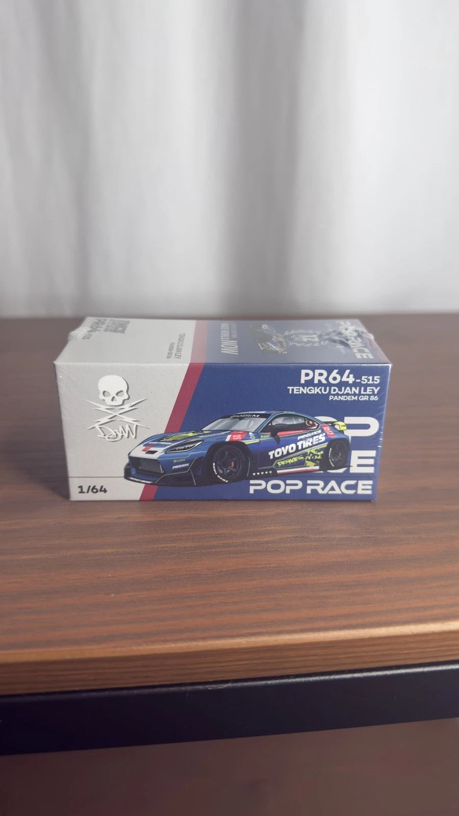 Pop Race 1/64 Pandem GR86 Tengku Djan Ley Chrome Blue TMCS 2026