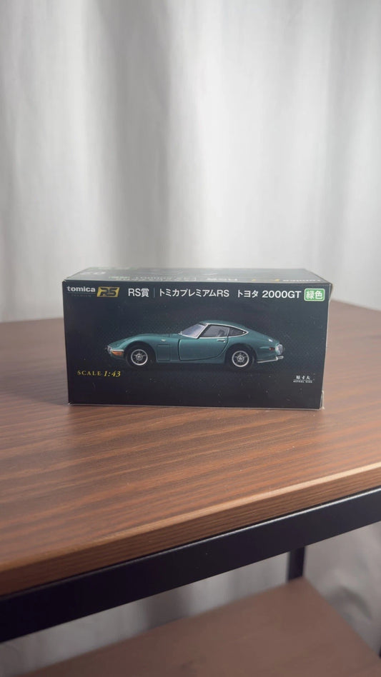 tomica PREMIUM Kuji Prize RS 1/43 TOYOTA 2000GT Green Diecast Mini Car Japan New