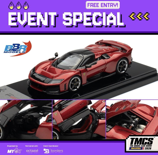 BBR Models x AR Box 1/64 Ferrari F80 Rosso Supercar Exclusive TMCS 2026 Sealed