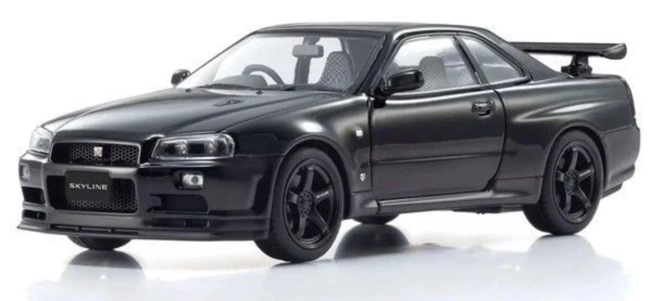 Kyosho 1/43 Nissan Skyline R34 GT-R V Spec II Black Pearl Diecast Model