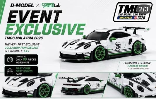 D-Model X Craft Lab GT3RS TMCS 2026 Malaysia Exclusive