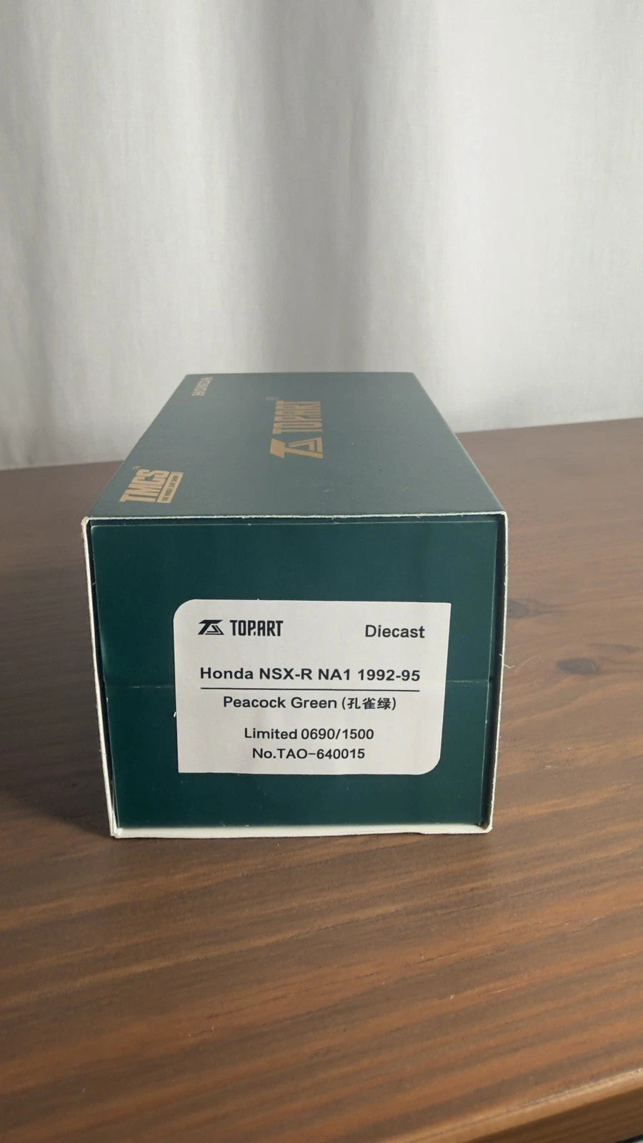 TOPART 1/64 HONDA NSX-R NA1 DARK EMERALD TEAL Open PANEL TMCS 2026 NEW