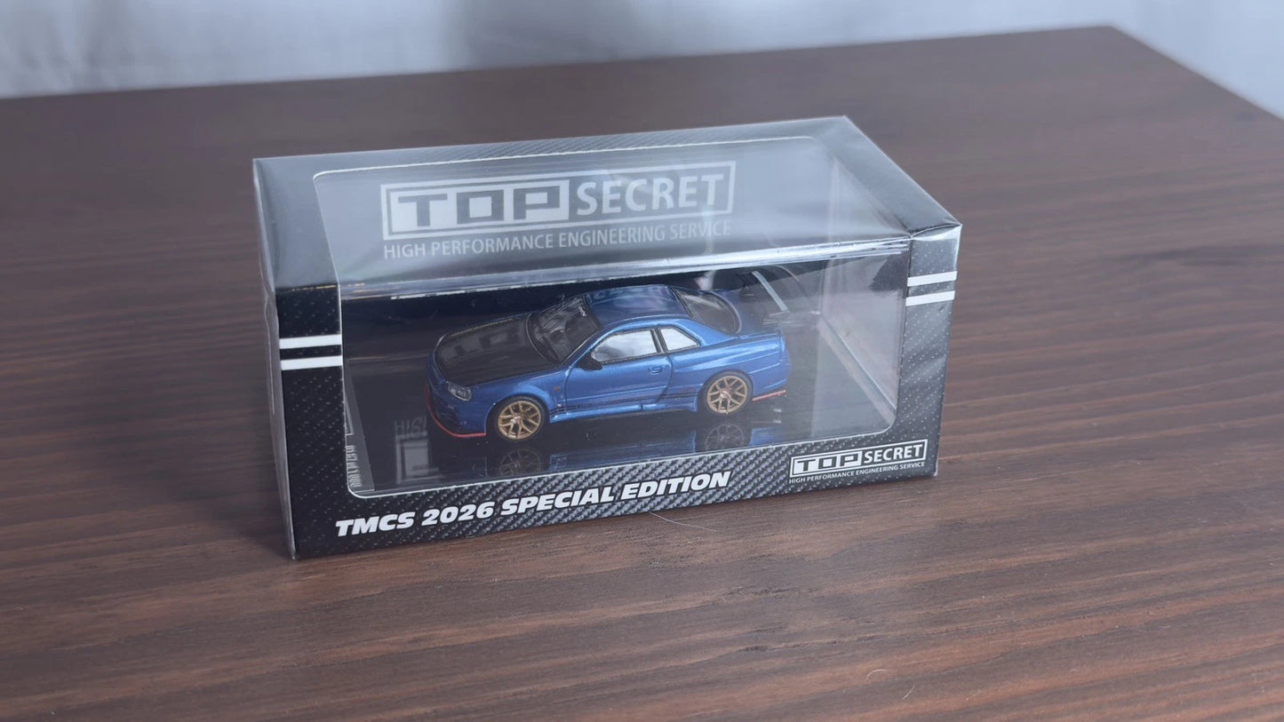 1:64 BM Creations Top Secret Nissan Skyline GT-R R34 2026 Malaysia TMCS 2026