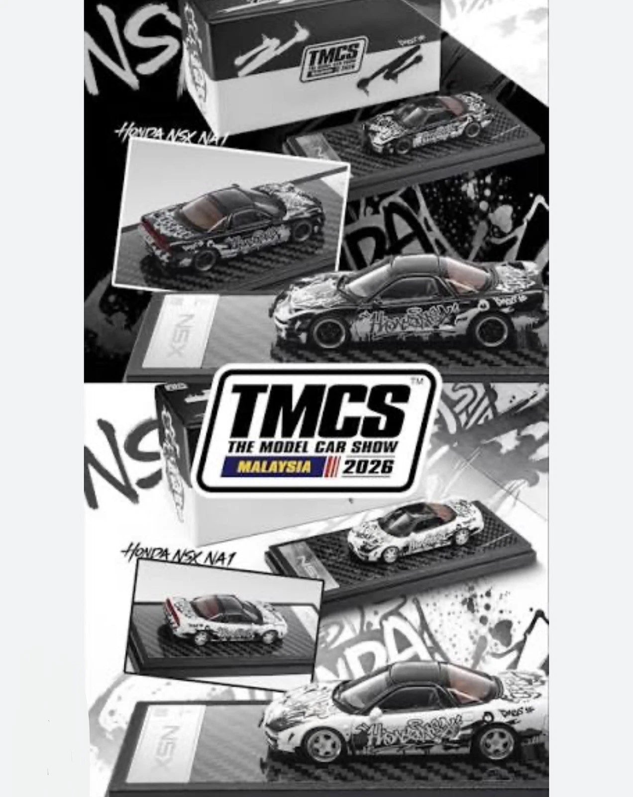 LCD Model 1:64 Scale Honda NSX TMCS Malaysia 2026 Exclusive