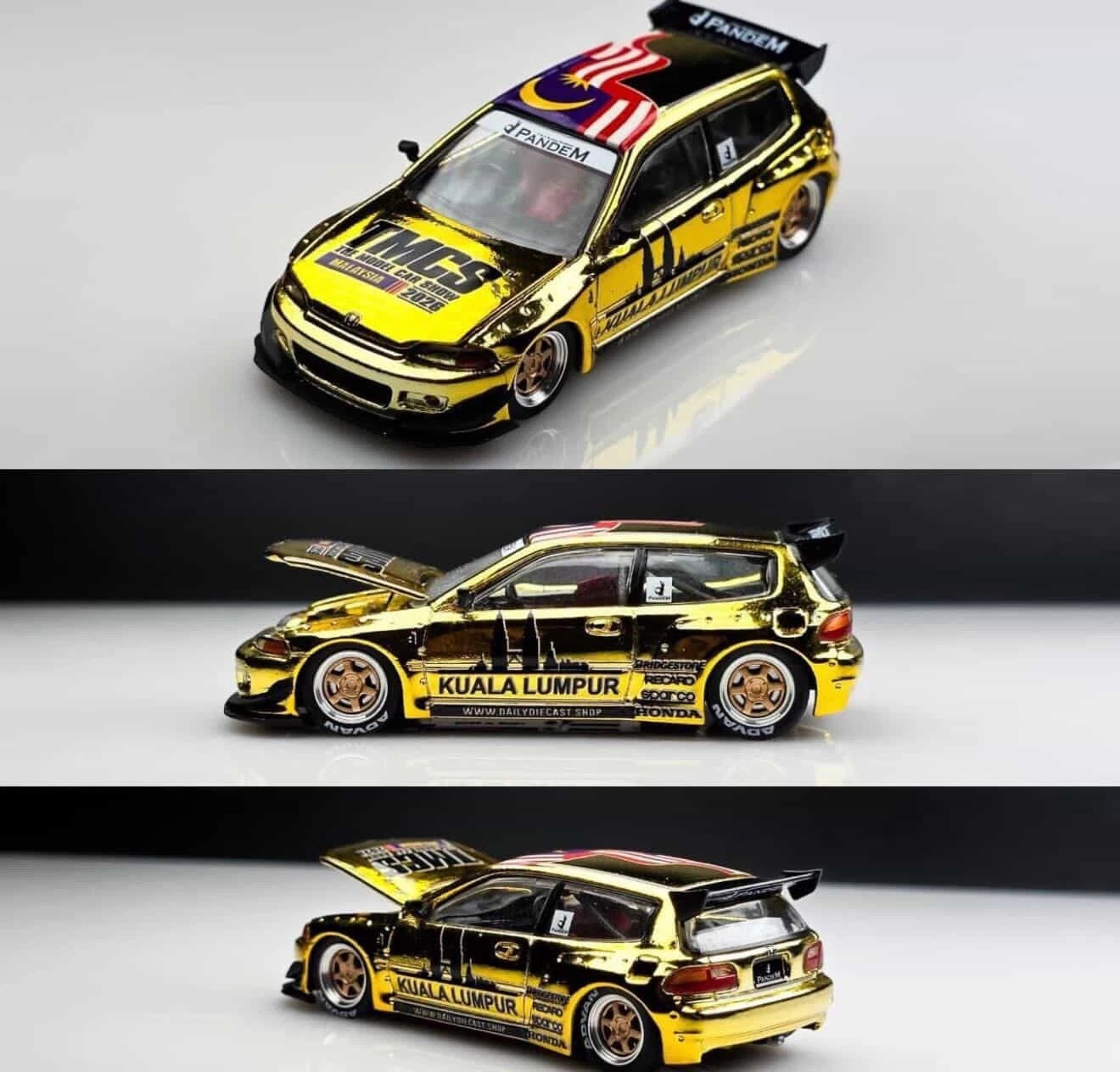 Pop Race Collectors Worldwide Pandem Civic EG6 & R32 GTR 2 Car Set TMCS 2026
