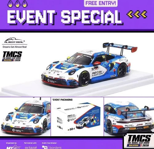 Almost Real 1:64 Porsche 911 GT3 R 2026 TMCS Presentation Car Limited Model Car